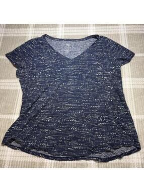Sonoma Goods for Life Women's Blue and Navy Tshirt